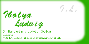 ibolya ludvig business card